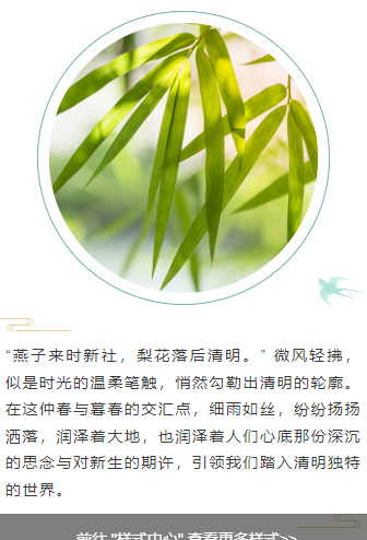 清明节公众号排版怎么做?2026精选样式素材与模板推荐 9 样式ID: 清明节图文样式3