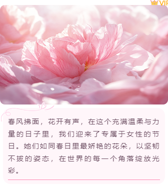 样式ID：156165 妇女节上下图文粉色清新样式