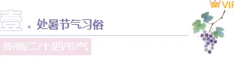 2026处暑公众号排版攻略|新媒体人必备的节气样式素材库 8 样式ID:163045 处暑节气主副标题简约紫色样式