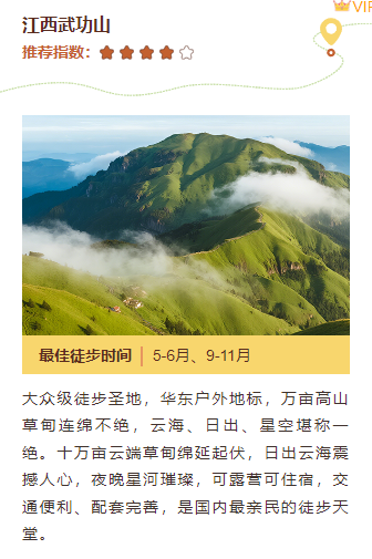 样式ID：171249 徒步旅行景点评分上下图文棕色撕纸拼贴风样式