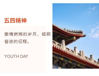 样式ID：103589 五四青年节红色政务简约左右图文组合