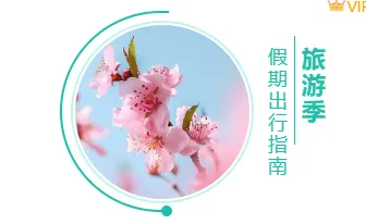 2026五一小长假推文素材盘点:高点击样式+爆款模板 7 样式ID:98061 假期旅行旅游蓝绿色竖排文字图片介绍