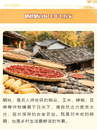 农业公众号排版怎么做?2026精选样式素材与模板推荐 7 样式ID:164751 秋季上下图文简约水彩黄色样式