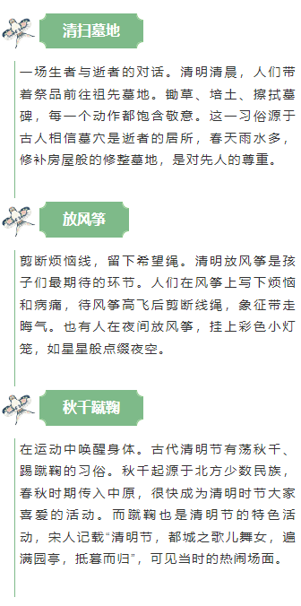 样式ID：170969 清明节段落正文清新绿色古风样式