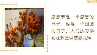 样式ID：135510 感恩节感恩陪伴橙色左右图文