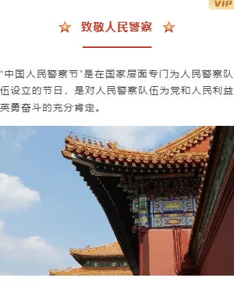 样式ID：168250 中国人民警察节致敬最可爱的人红色上下图文