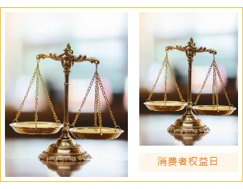 样式ID：102763 3.15消费者权益保护日橙色框线左右双图