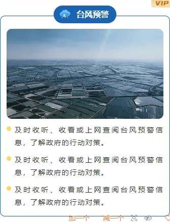 样式ID：130920 台风暴雨预警简约蓝色上下图文