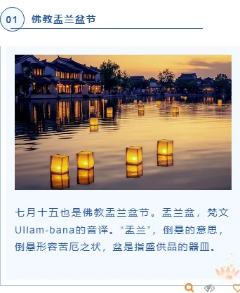样式ID：105686 中元节祭祖习俗蓝色中国风上下图文