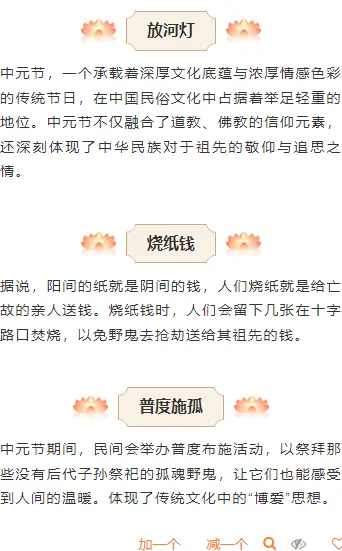 中元节祭品推文排版怎么做?2026精选样式素材与模板推荐 6 样式ID:146810 中元节段落正文国风棕色样式
