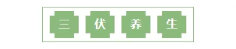 样式ID：161830 三伏养生四字标题绿色清新样式