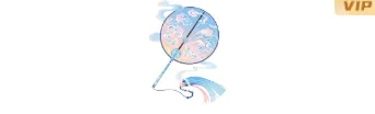 还在为七夕公众号排版发愁?2026这些样式与模板让推文惊艳全场 3 样式ID:163315 七夕节团扇小图标古风蓝色样式