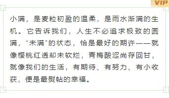样式ID：172661 二十四节气小满边框内容绿色样式