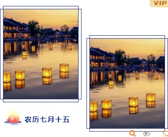 2026中元通知公众号排版指南|精选中元节通知样式与模板推荐 10 样式ID:99730 中元节祭祖传统中国风深蓝色双图