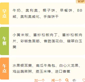 幼儿园开放日排版公众号排版怎么做?探园长图样式与模板推荐 6 样式ID:141203 幼儿园食谱底色段落正文可爱清新样式