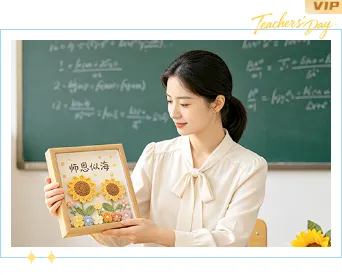 样式ID：177038 教师节单图简约蓝色样式