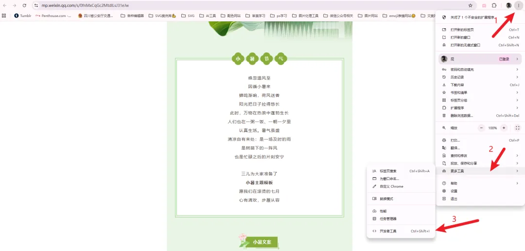 开发者模式下显示的biz字段代码截图