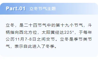 立冬公众号推文怎么写?排版样式+模板素材推荐一次讲清 5 样式ID:106943 二十四节气立冬简约清新蓝色底色序号正文