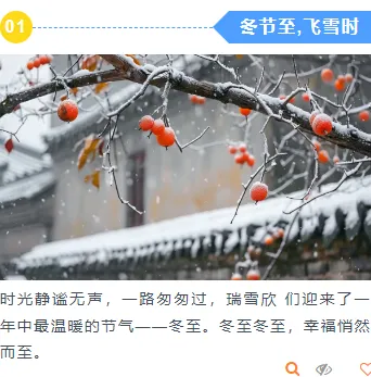 冬至公众号推文排版怎么做?5 组样式+5 套模板直接套用 9 样式ID:121223 二十四节气冬至极简清新上下图文