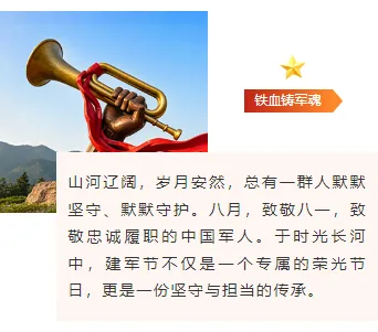 样式ID：175530 八一建军节上下图文简约政务红色样式