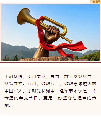 样式ID：175531 八一建军节上下图文简约政务红色样式